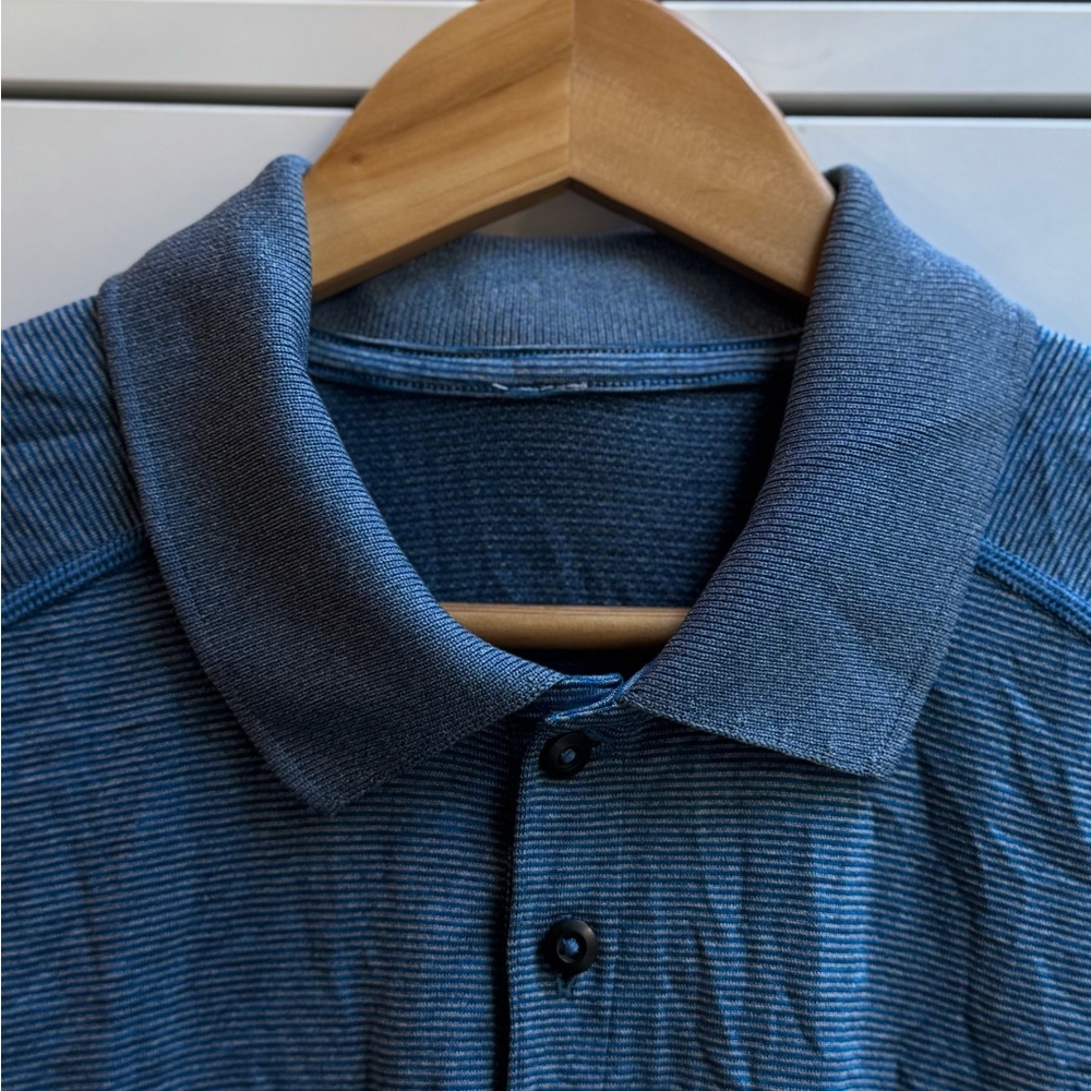Lululemon Athletica - Men's Blue Collared Polo Shirt